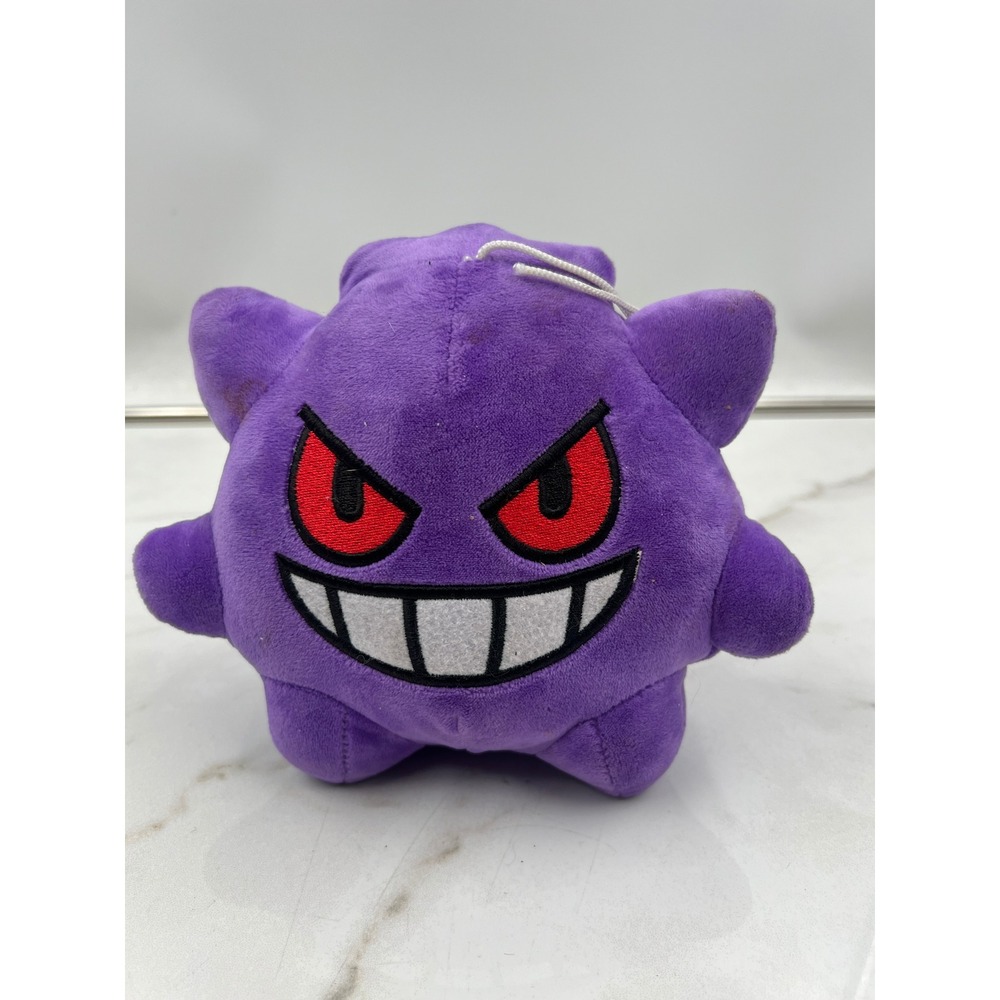 Pokemon Gengar Plush Stuffed Animal Purple Ghost 6 Inch with Suction Cup Hanging